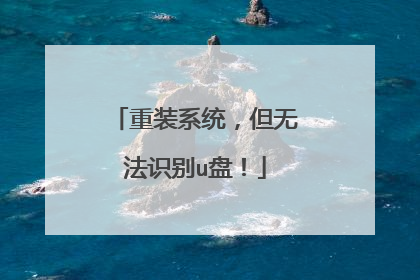 重装系统,但无法识别u盘!