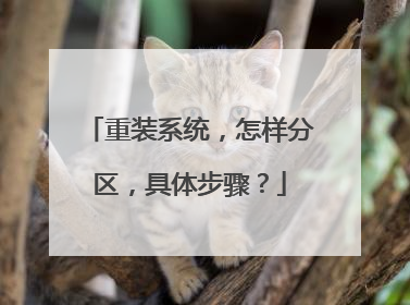 重装系统,怎样分区,具体步骤?