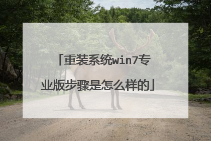 重装系统win7专业版步骤是怎么样的