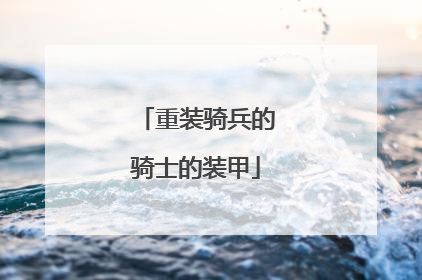 重装骑兵的骑士的装甲