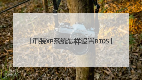 重装XP系统怎样设置BIOS