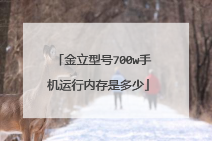 金立型号700w手机运行内存是多少
