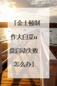 金士顿制作大白菜u盘启动失败怎么办