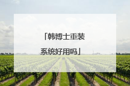 韩博士重装系统好用吗