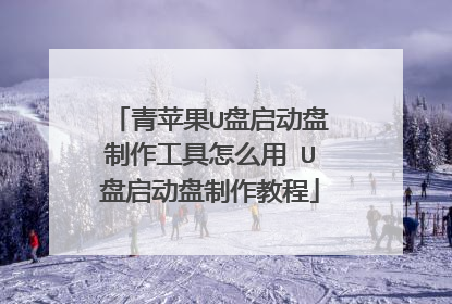 青苹果U盘启动盘制作工具怎么用 U盘启动盘制作教程