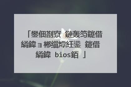 鐢佃剳寮�鏈轰笉鑳借繘鍏ョ郴缁燂紝鍙�鑳借繘鍏�bios銆�