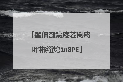 鐢佃剳鎬庝箞閲嶈�呯郴缁焪in8PE