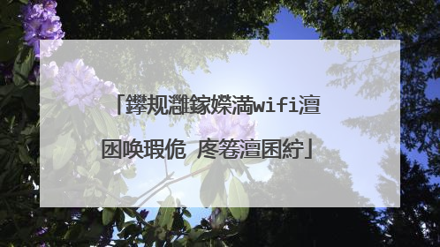 鑻规灉鎵嬫満wifi澶囦唤瑕佹�庝箞澶囷紵