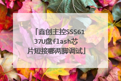 鑫创主控SSS6137U盘flash芯片短接哪两脚调试