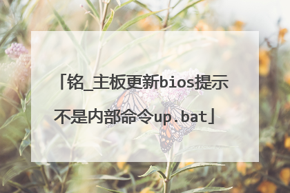 铭_主板更新bios提示不是内部命令up.bat
