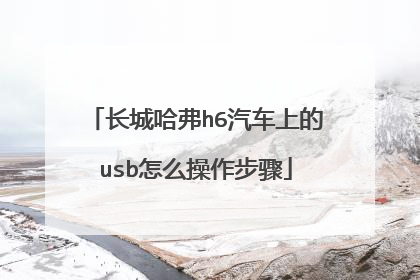长城哈弗h6汽车上的usb怎么操作步骤