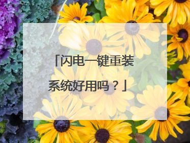 闪电一键重装系统好用吗?