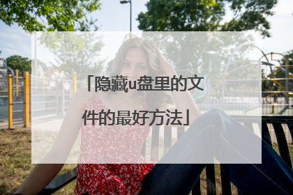 隐藏u盘里的文件的最好方法