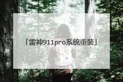 雷神911pro系统重装