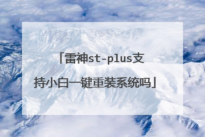 雷神st-plus支持小白一键重装系统吗