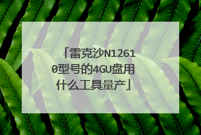 雷克沙N12610型号的4GU盘用什么工具量产