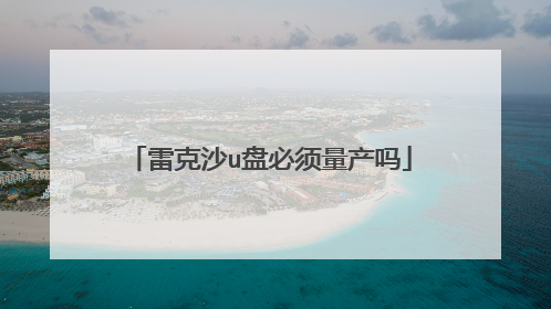 雷克沙u盘必须量产吗