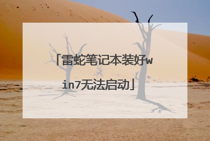 雷蛇笔记本装好win7无法启动