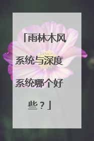 雨林木风系统与深度系统哪个好些?