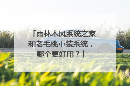 雨林木风系统之家和老毛桃重装系统,哪个更好用?