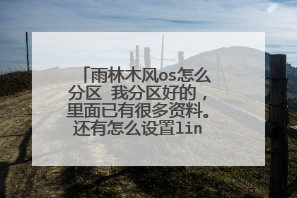 雨林木风os怎么分区 我分区好的,里面已有很多资料。还有怎么设置linux的虚拟内存?