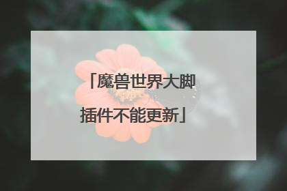 魔兽世界大脚插件不能更新