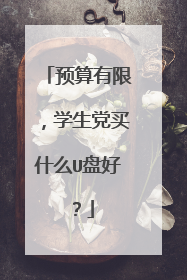 预算有限，学生党买什么U盘好？