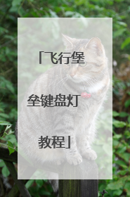 飞行堡垒键盘灯教程