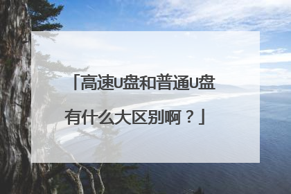 高速U盘和普通U盘有什么大区别啊?