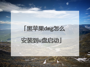 黑苹果dmg怎么安装到u盘启动