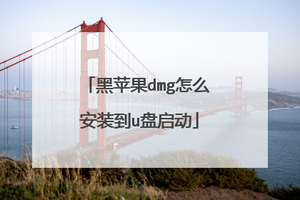 黑苹果dmg怎么安装到u盘启动