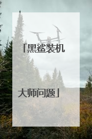 黑鲨装机大师问题