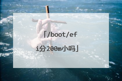 /boot/efi分200m小吗