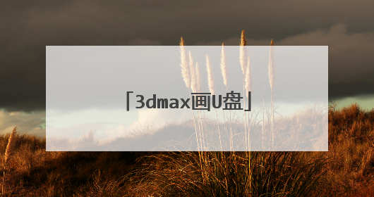 3dmax画U盘