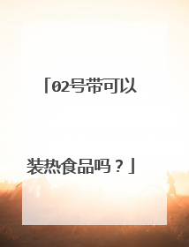 02号带可以装热食品吗？