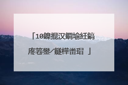 10鎳掍汉鐗堬紝鎬庝箞鐢╱鐩樺畨瑁�