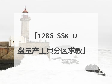 128G SSK U盘量产工具分区求教