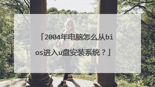 2004年电脑怎么从bios进入u盘安装系统？