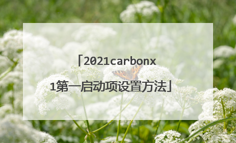 2021carbonx1第一启动项设置方法