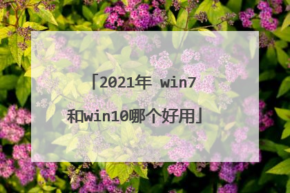 2021年 win7和win10哪个好用