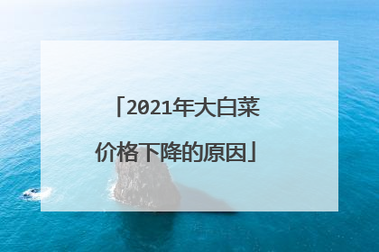 2021年大白菜价格下降的原因
