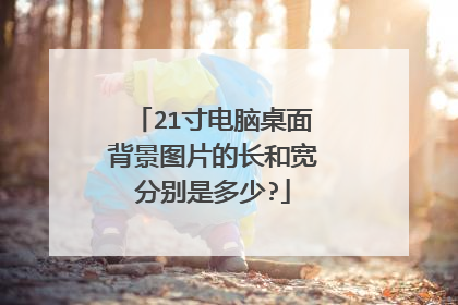 21寸电脑桌面背景图片的长和宽分别是多少?