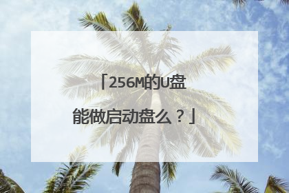 256M的U盘能做启动盘么?