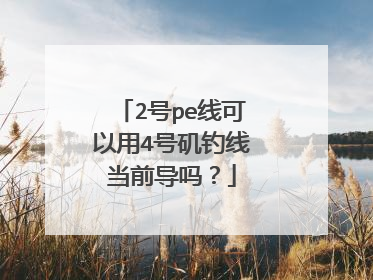 2号pe线可以用4号矶钓线当前导吗?