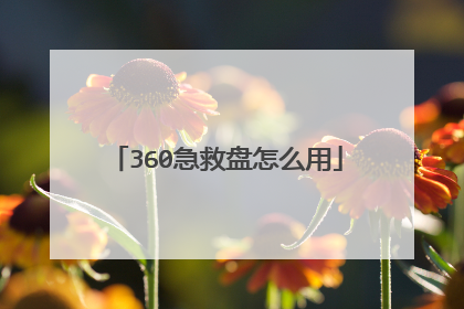 360急救盘怎么用