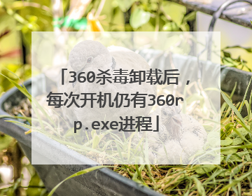 360杀毒卸载后,每次开机仍有360rp.exe进程