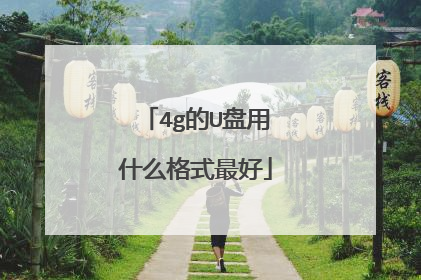4g的U盘用什么格式最好