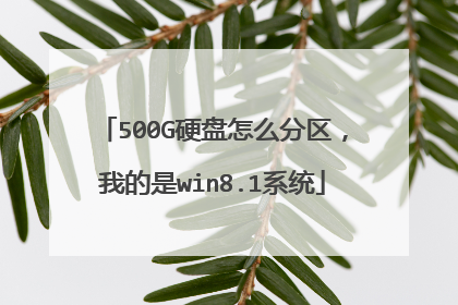 500G硬盘怎么分区,我的是win8.1系统