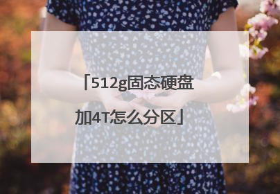 512g固态硬盘加4T怎么分区
