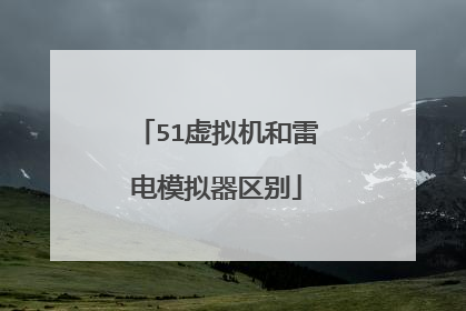 51虚拟机和雷电模拟器区别
